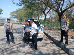 Polsek Kenjeran Gelar Patroli Harkamtibmas di Sisi Barat Suramadu, Antisipasi 3C
