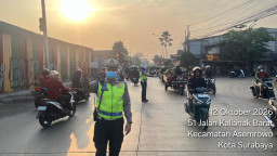 Satlantas Polres Pelabuhan Tanjung Perak Tertibkan Pelanggaran Rambu Larangan di Kalianak dan TL Karang Tembok