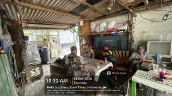 Bhabinkamtibmas Genting Kalianak Sambang Warga, Sampaikan Imbauan Cegah Kriminalitas dan Dukung Pendataan Perlinsos