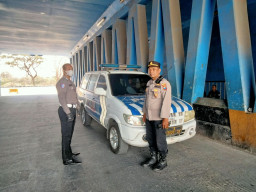 Polsek Kenjeran Pantau Underpass Suramadu, Antisipasi Kerawanan 3C