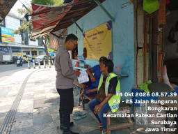 Bhabinkamtibmas Nyamplungan Sambang Warga, Imbau Kunci Ganda Kendaraan dan Lakukan Pendataan Perlinsos