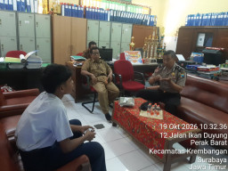 Bhabinkamtibmas Perak Barat Sambangi SMPN 7, Sosialisasikan Polisi Peduli Pendidikan
