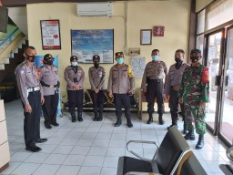 Kapolsek Krembangan Pantau Kesiapan Personil Pengamanan PPK