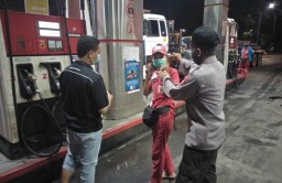 Polsek Krembangan Gelar Patroli di SPBU, Cegah Kriminalitas 3C
