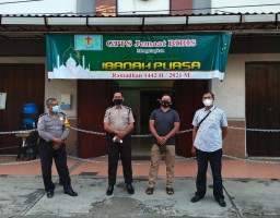Polsek Pabean Cantikan Lakukan Pengamanan Kebaktian Kenaikan Isa Almasih di GPPS Jalan Karet