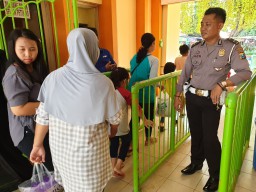 Polsek Kenjeran Lakukan Pengamanan di THP Pantai Ria