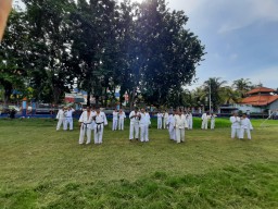 Polres Tanjung Perak Gelar Pelatihan Beladiri, Persiapan Ujian Kenaikan Pangkat