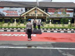 Kabag Ops Pimpin Apel Persiapan Pengamanan Jalur Unjuk Rasa