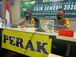 Kapolres Tanjung Perak Pimpin Latpra Ops Lilin Semeru 2020