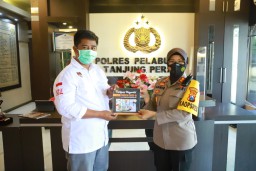 Kapolres Tanjung Perak Sambut Kunjungan Ketua KPU Kota Surabaya Bersama Tim