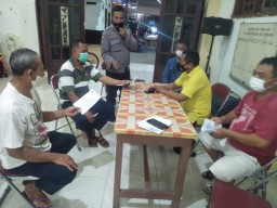 Panit Binmas Polsek Krembangan Sambang KTS, Sampaikan Himbauan Untuk Tetap Menegakkan Disiplin Protokol Kesehatan