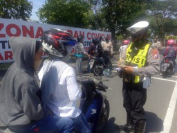 Hari Pertama Operasi Patuh Semeru, Polsek Kenjeran Dapat Hasil 45 Pelanggar