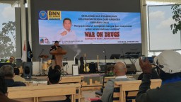 Kasat Res Narkoba Polres Tanjung Perak Hadiri Deklarasi & Pengukuhan Kelurahan Bersih Narkoba 2021