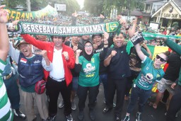 Polres Tanjung Perak Sukses Gelar Nobar Pertandingan Final Persebaya VS Persija