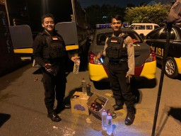 Satsabhara Polres Tanjung Perak Amankan Pedagang Miras Tanpa Ijin