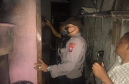 Polsek Krembangan Lakukan Penyelidikan Penyebab Kebakaran di Dupak Bandarejo