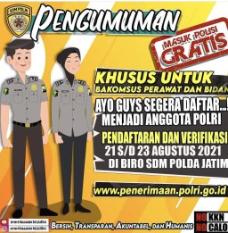Polri Buka Pendaftaran Bakomsus Perawat & Bidan Tahun Anggaran 2021