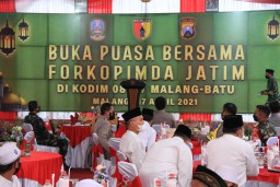 Usai Meninjau Lokasi Bencana Gempa Bumi di Tirtoyudo, Forkopimda Jatim Gelar Doa Bersama di Makodim 0818 Batu Malang