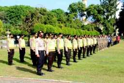 Sinergis Cegah Penyebaran COVID-19, Forkopimda Lumajang Laksanakan Apel Gelar Pasukan Penegakan Disiplin Protokol Kesehatan