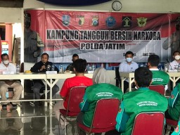 Ditresnarkoba Polda Jatim Resmikan Kampung Tangguh Bebas Narkoba di Sidoarjo