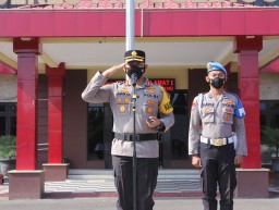 Pengunjung Polres Probolinggo Wajib Gunakan Aplikasi PeduliLindungi